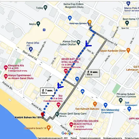 Apartment Дуплекс У Пляжа Клеопатры